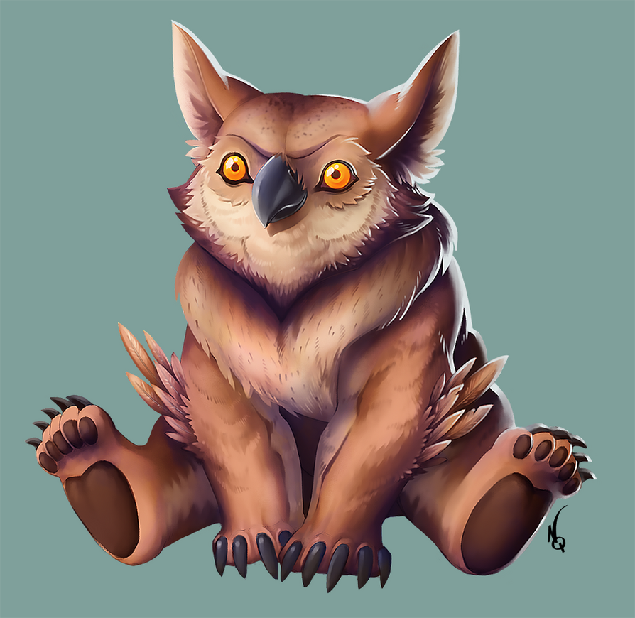 Pygmy Owlbear for @UOPublishing Pygmy Owlbear for @UOPublishing